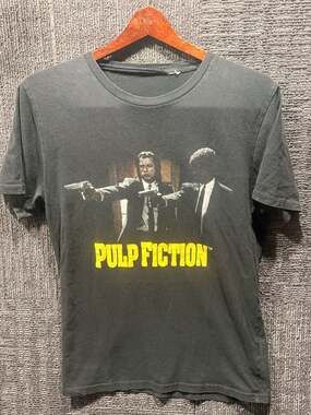 Pulp Fiction Movie Graphic T-Shirt Black